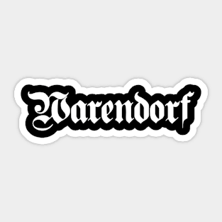 Warendorf written with gothic font Sticker